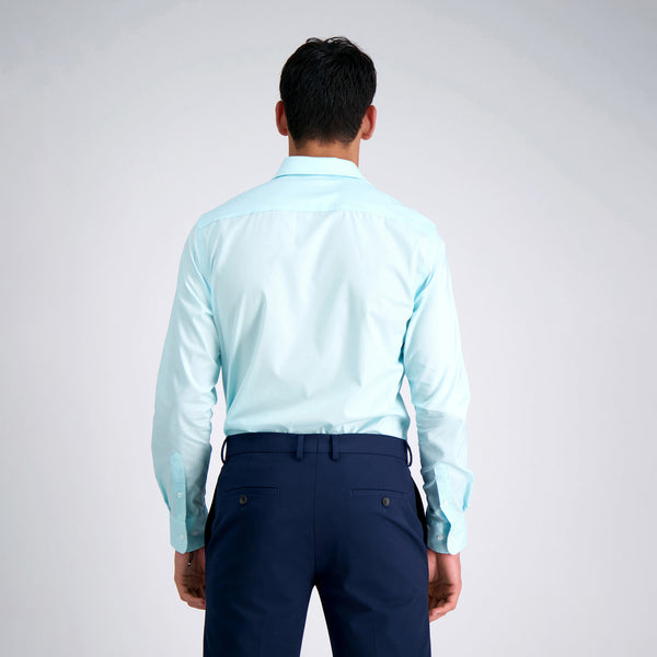 Haggar Performance Seafoam Dress Shirt Light Blue