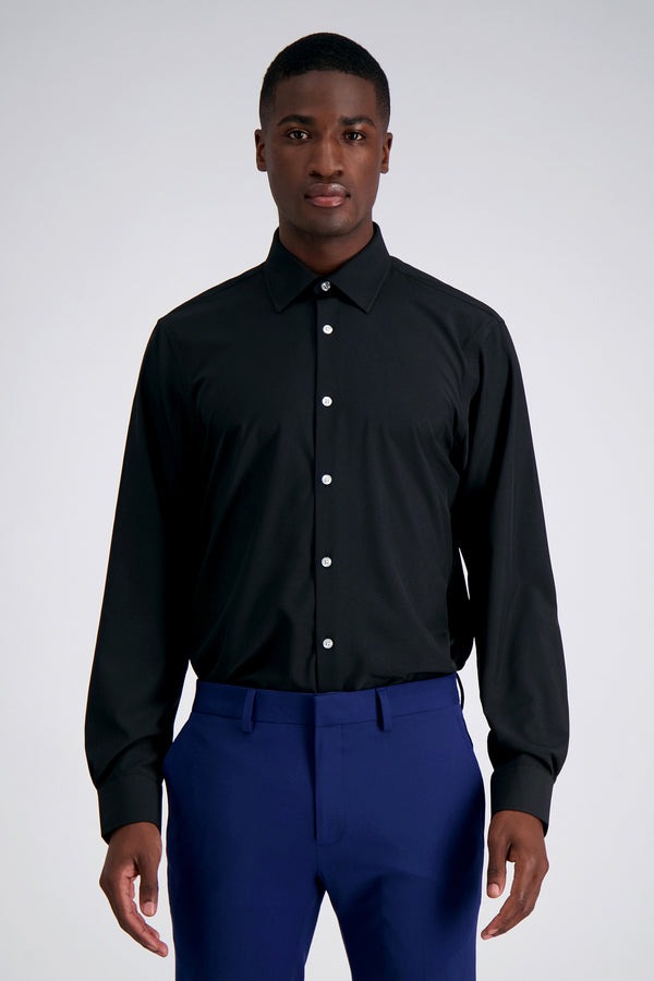 haggar Performance Stretch Dress Shirt - Black Black