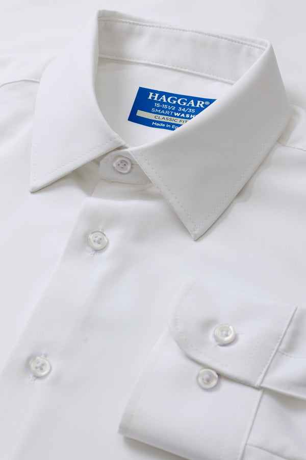 Haggar Performance Stretch Dress Shirt - White White