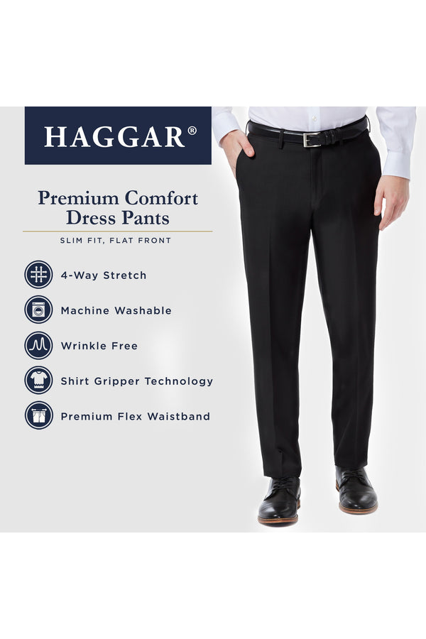 Haggar Premium Comfort Dress Pant Black