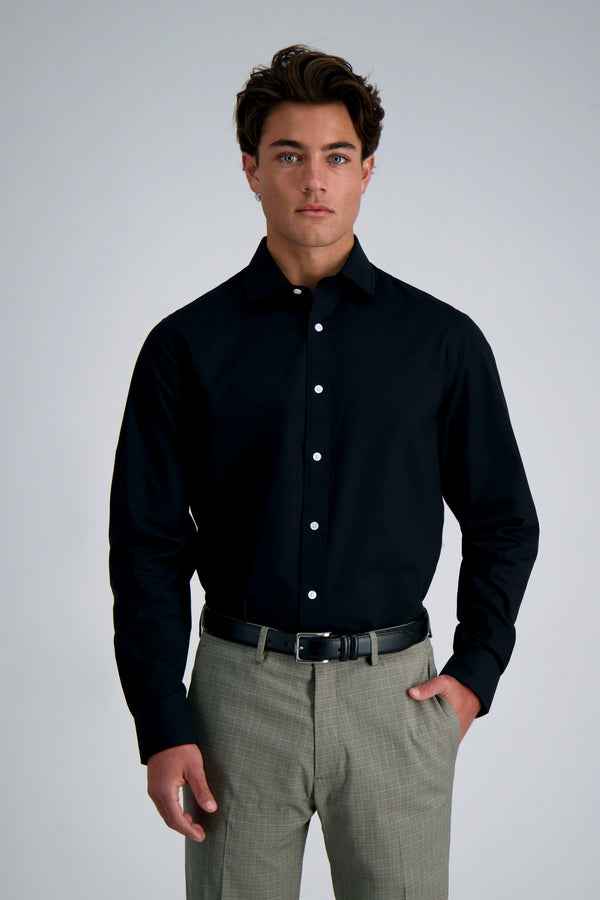 haggar Premium Comfort Dress Shirt - Black Black