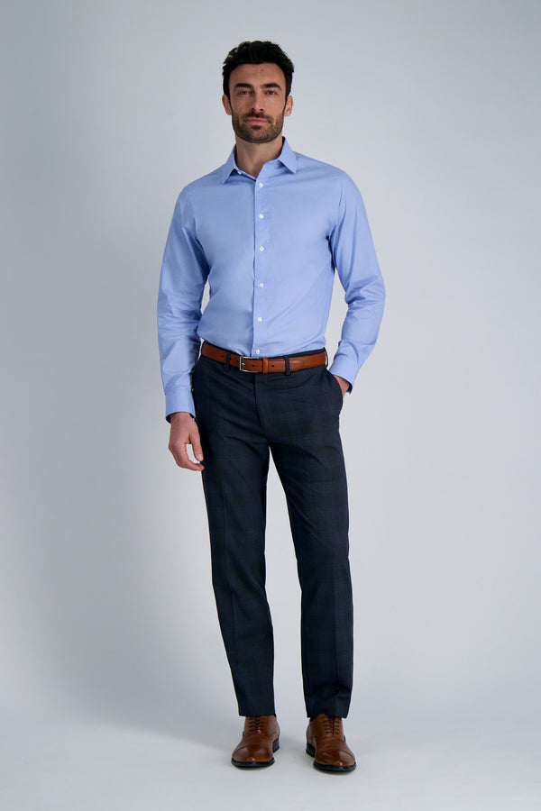 Haggar Premium Comfort Dress Shirt - Blue Light Blue