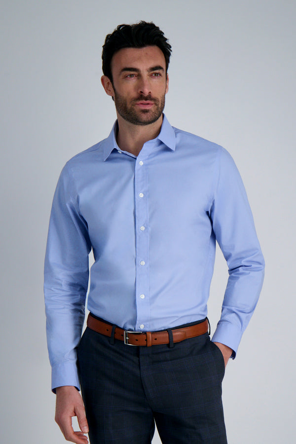 haggar Premium Comfort Dress Shirt - Blue Light Blue