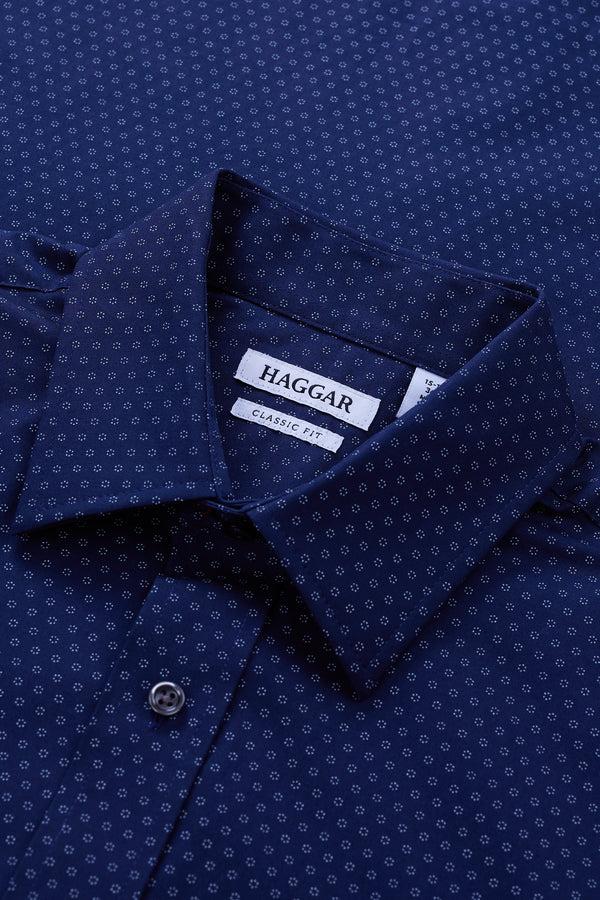 Haggar Premium Comfort Dress Shirt - Indigo Indigo