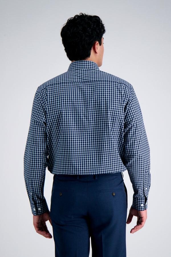 Haggar Premium Comfort Dress Shirt - Navy Check Navy