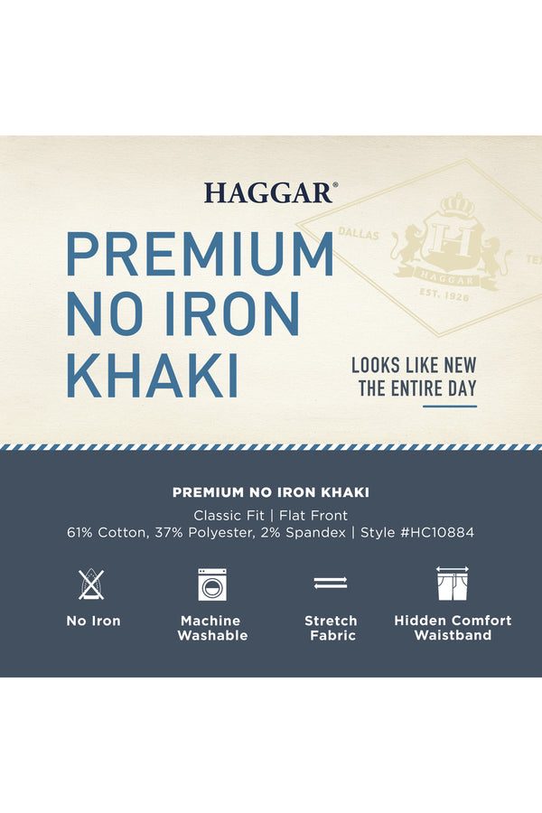 Haggar Premium No Iron Khaki Black