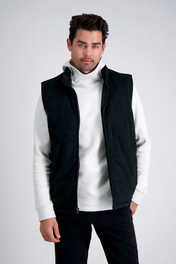 haggar Puffer Vest - Moleskin Black