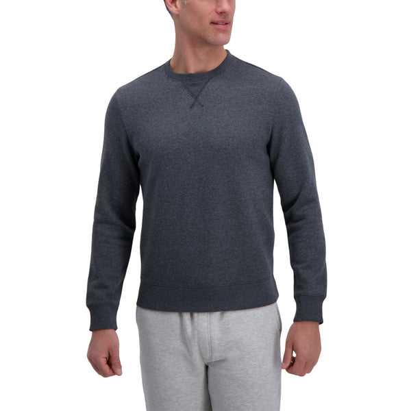 Haggar Pullover Fleece Sweatshirt Charcoal Heather