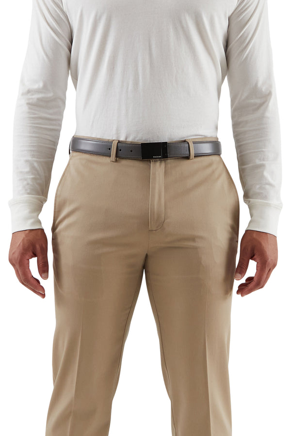 Haggar Reversible Placket Belt Charcoal