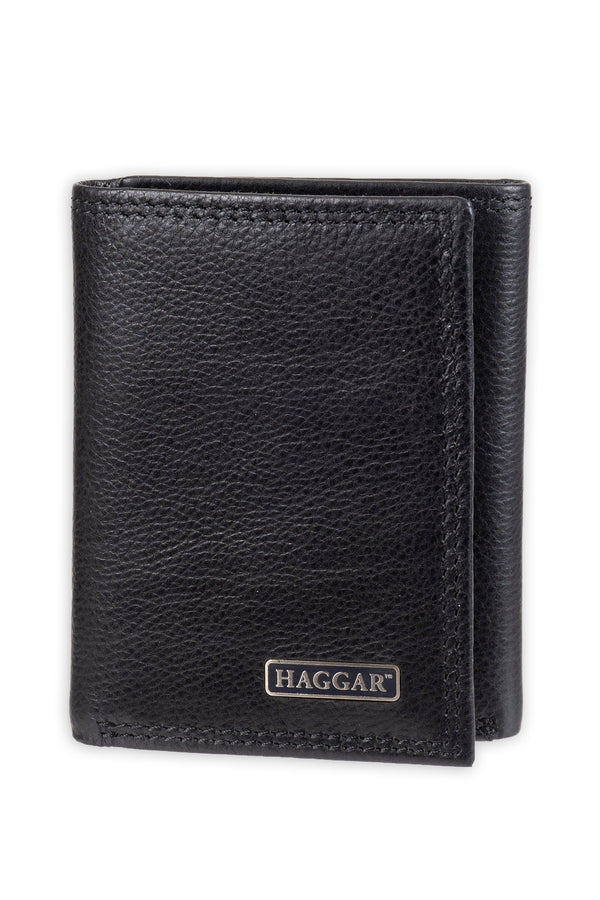 haggar RFID Atwood Trifold Wallet Black
