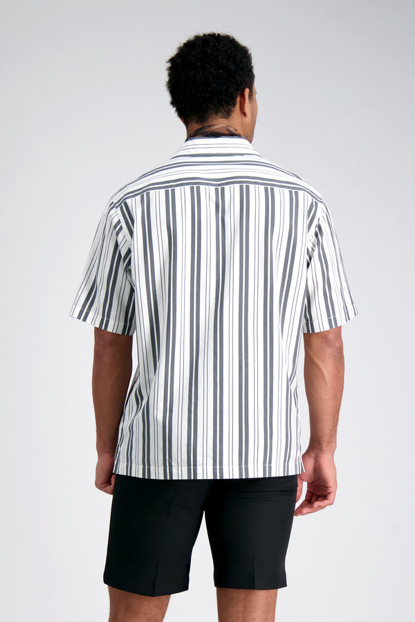 Haggar Short Sleeve Camp Shirt Charcoal