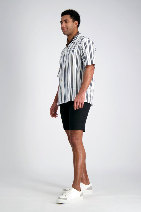 Haggar Short Sleeve Camp Shirt Charcoal
