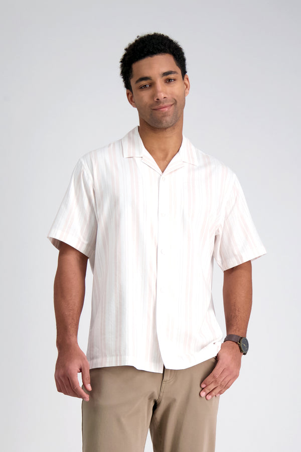 Haggar Short Sleeve Camp Shirt Charcoal