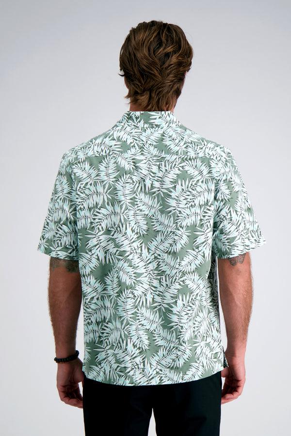 Haggar Short Sleeve Camp Shirt White