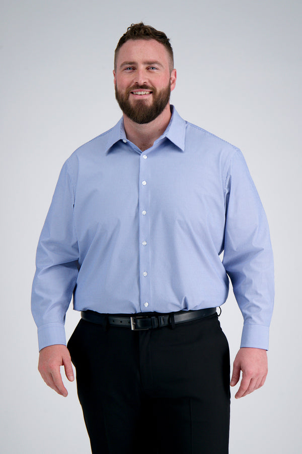 haggar Smart Wash® Big Dress Shirt - Indigo Indigo