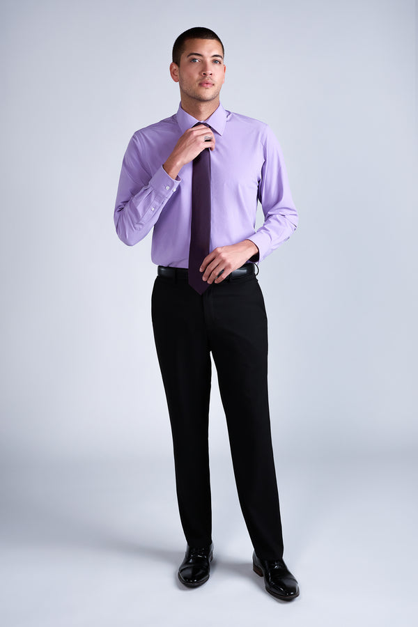 Haggar Smart Wash® Dress Shirt - Lilac Light Purple