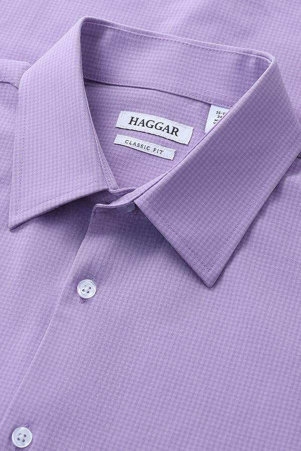 Haggar Smart Wash® Dress Shirt - Lilac Light Purple