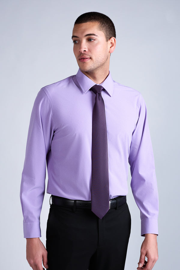 haggar Smart Wash® Dress Shirt - Lilac Light Purple