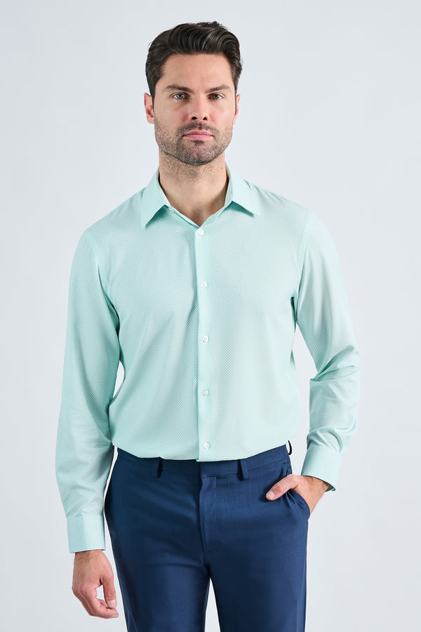 haggar Smart Wash® Dress Shirt - Teal Teal