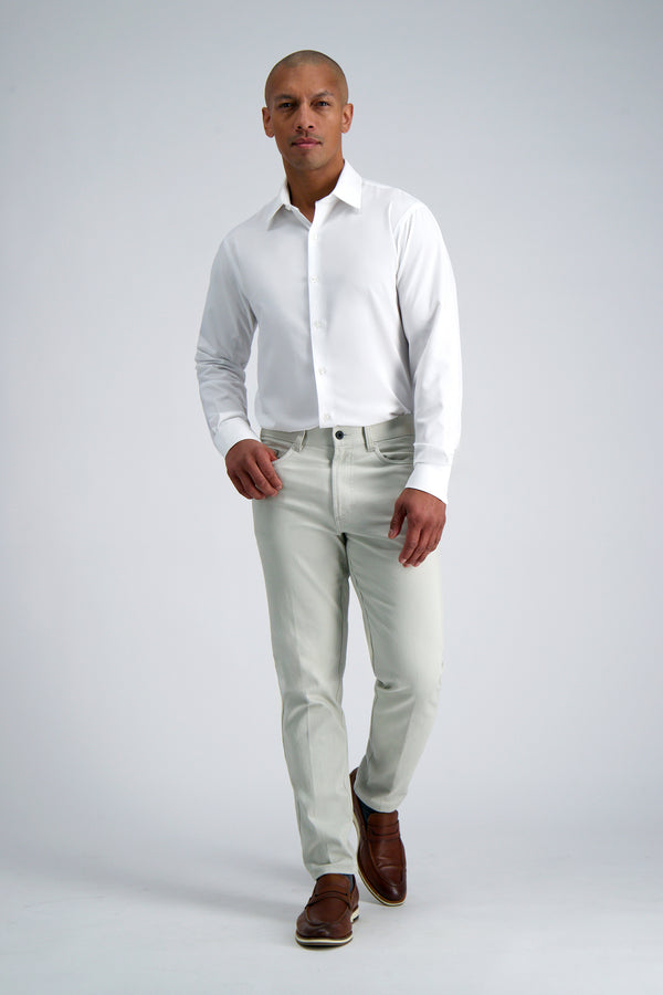 Haggar Smart Wash® Dress Shirt - White White