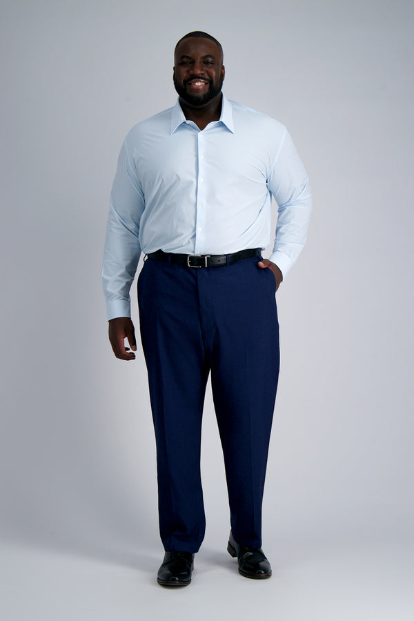 Haggar Smart Wash® Tall Dress Shirt - Sky Check Sky
