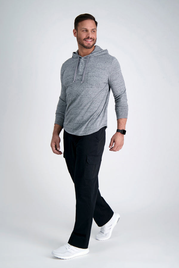 haggar Stretch Comfort Cargo Pant Medium Grey