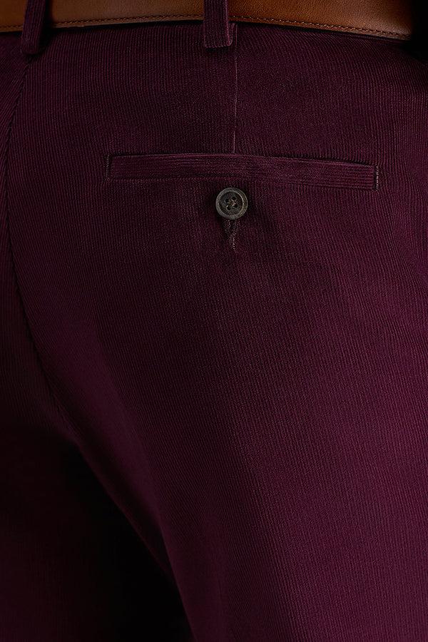 Haggar Stretch Corduroy Pant Heather Brown