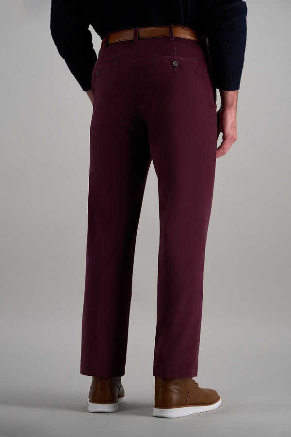 Haggar Stretch Corduroy Pant Heather Brown