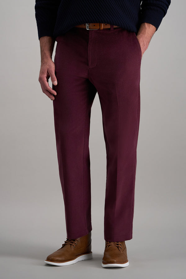 haggar Stretch Corduroy Pant Heather Brown