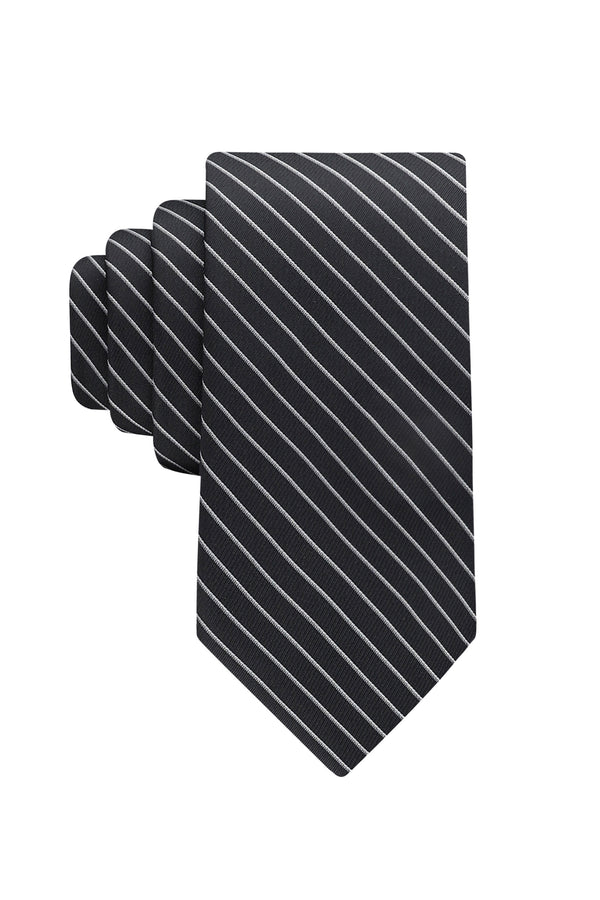 haggar Tadeo Pin Stripe Tie Black