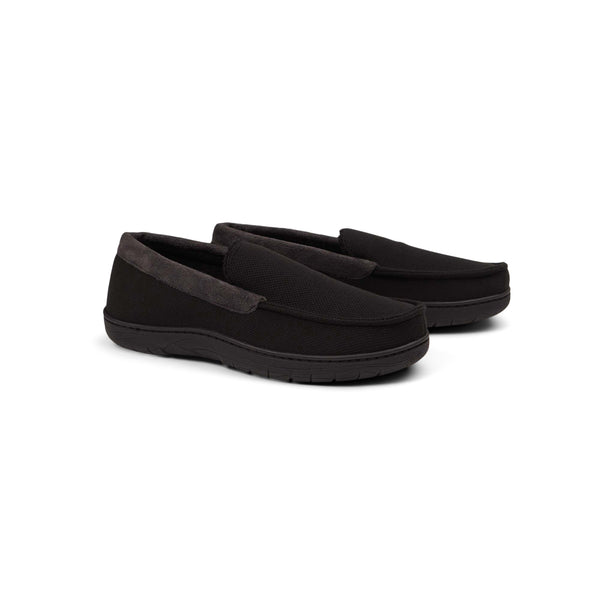 Haggar Textured Venetian Slippers Graphite