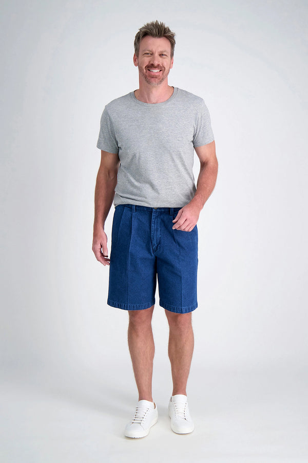 haggar Work to Weekend® Denim Short Dark Blue