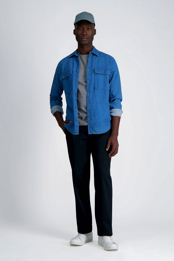 Haggar Wrinkle Free Performance Khaki Pant Khaki