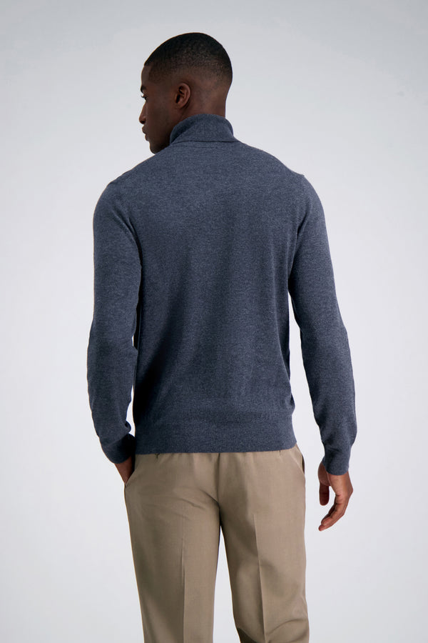 Haggar Long Sleeve Turtleneck Sweater Charcoal Heather