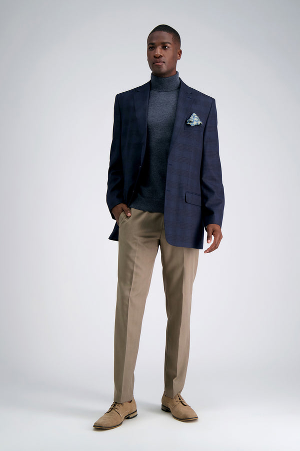 Haggar Long Sleeve Turtleneck Sweater Charcoal Heather