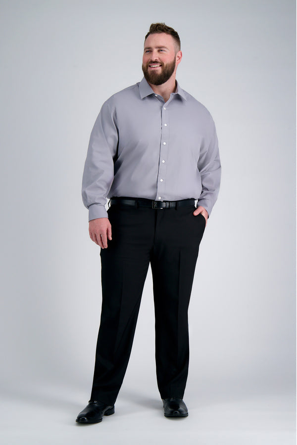 Haggar Premium Comfort Big Dress Shirt - Charcoal Graphite