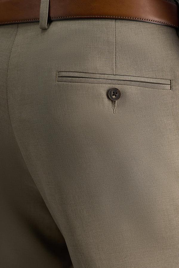 Haggar Premium Comfort Broken Twill Dress Pant Oatmeal