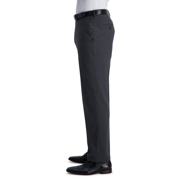 Haggar Premium Comfort Dress Pant - Tonal Glen Plaidㅤ Black / Charcoal