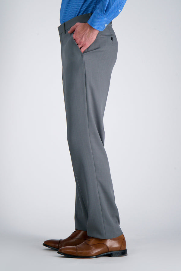 Haggar Premium Comfort Dress Pant - Tonal Windowpane Blue