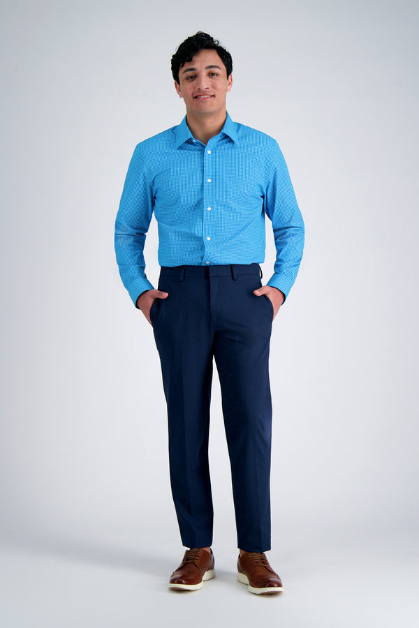 Haggar Premium Comfort Dress Shirt - Aqua Turquoise / Aqua