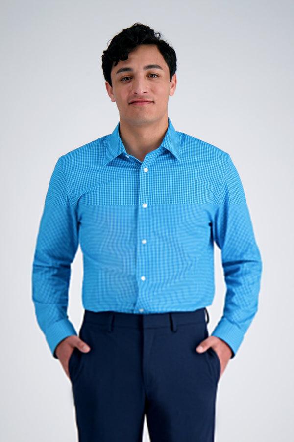 haggar Premium Comfort Dress Shirt - Aqua Turquoise / Aqua