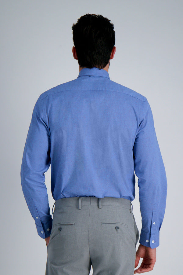Haggar Premium Comfort Dress Shirt - Blue Dobby Cobalt