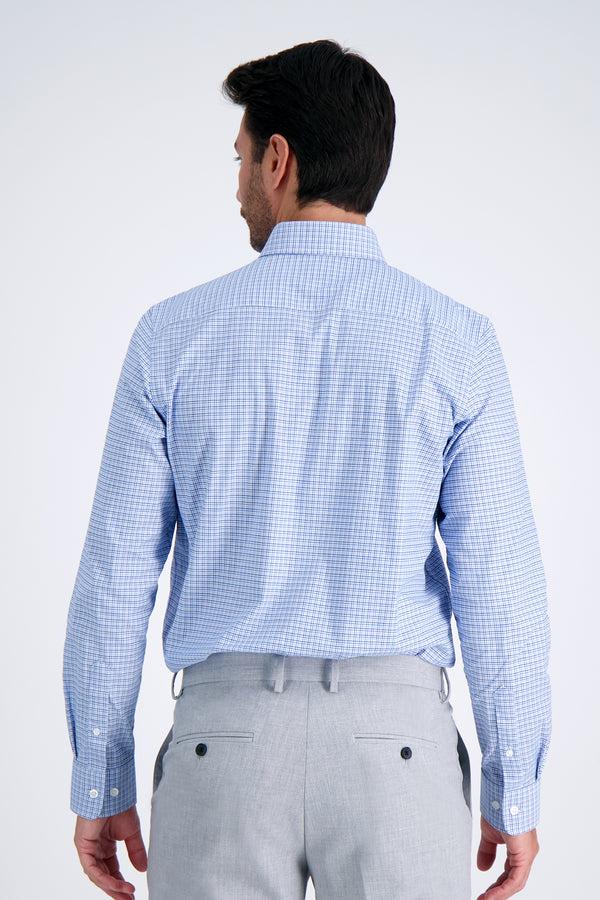 Haggar Premium Comfort Dress Shirt - Bright Blue Plaid Bright Blue