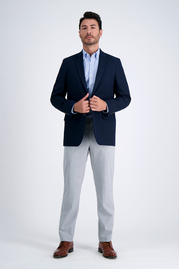 Haggar Premium Comfort Dress Shirt - Bright Blue Plaid Bright Blue