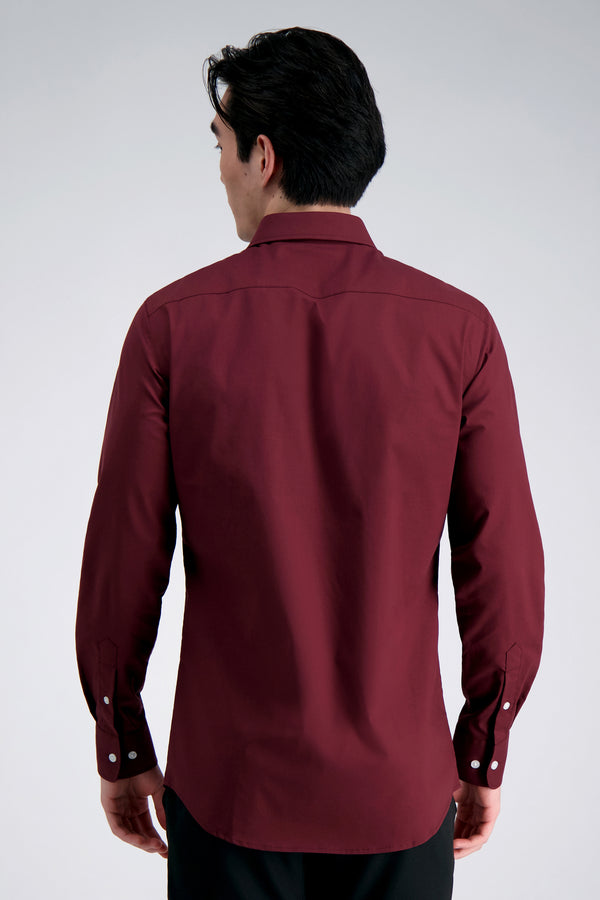 Haggar Premium Comfort Dress Shirt - Dark Red Dark Red