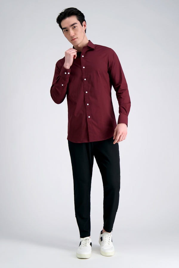 Haggar Premium Comfort Dress Shirt - Dark Red Dark Red