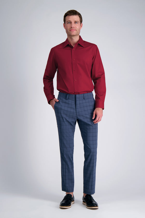 Haggar Premium Comfort Dress Shirt - Dark Red Dark Red