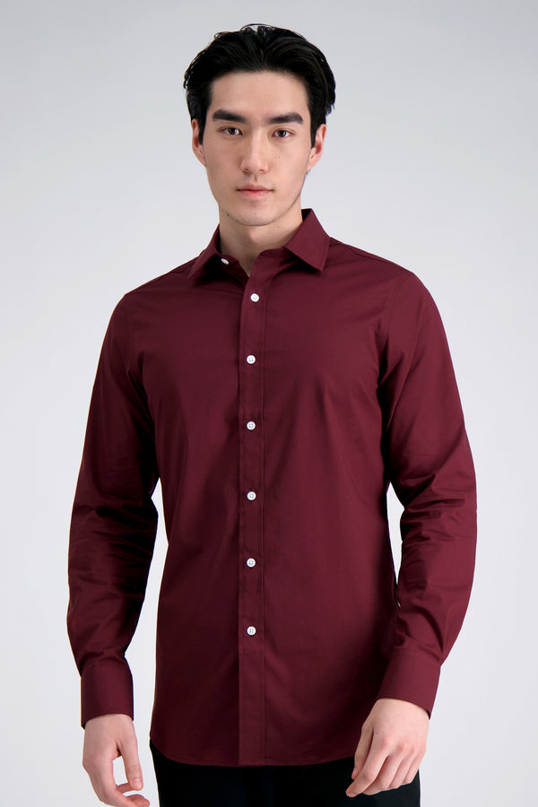 haggar Premium Comfort Dress Shirt - Dark Red Dark Red