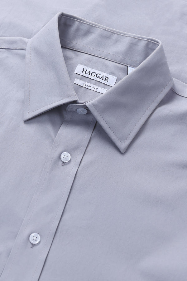 Haggar Premium Comfort Dress Shirt - Light Grey Light Grey
