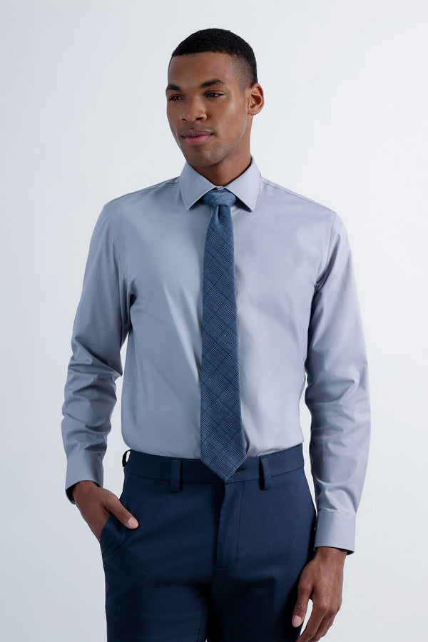 haggar Premium Comfort Dress Shirt - Light Grey Light Grey